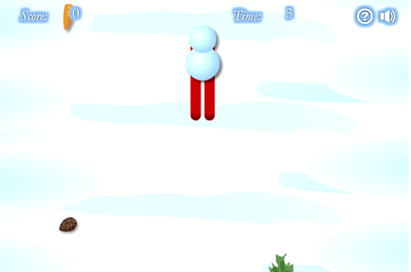 Веселото скиспускане на снежния човек 