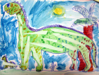 Това е рисунката на Елица Миланова на 7 години, която...