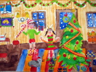 Коледната магия в детските рисунки – част четвърта